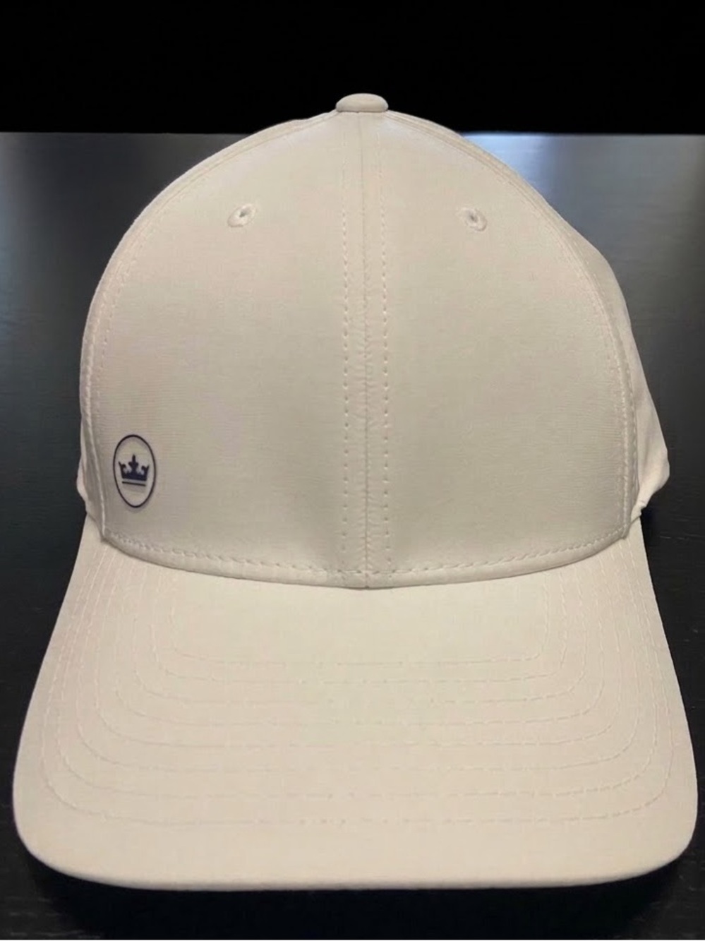Peter Millar White Off-Set Crown Performance Hat